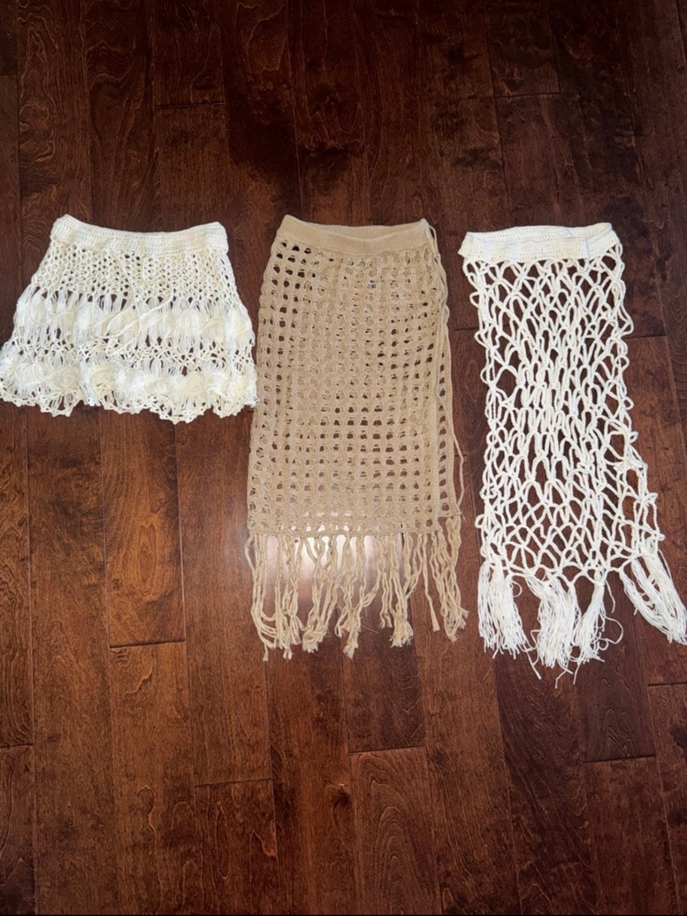 Shein , 3 crochet bathing suit cover ups Small